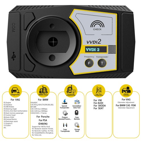 V7.3.6 Xhorse VVDI2 Full Authorization 13 Software Free Get Xhorse XDRT20 Remote Tester V2