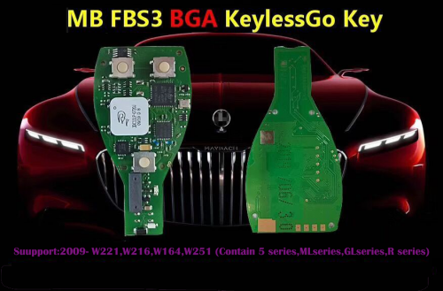 MB FBS3 BGA KeylessGo Key 315MHZ/433MHZ for Benz W164 W216 W221 2009- W251 work with VVDI MB Tool