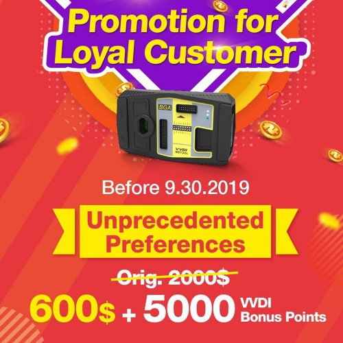 Xhorse VVDI MB BGA Tool Promotion for Loyal Customer Only 600USD+5000 Bonus Points