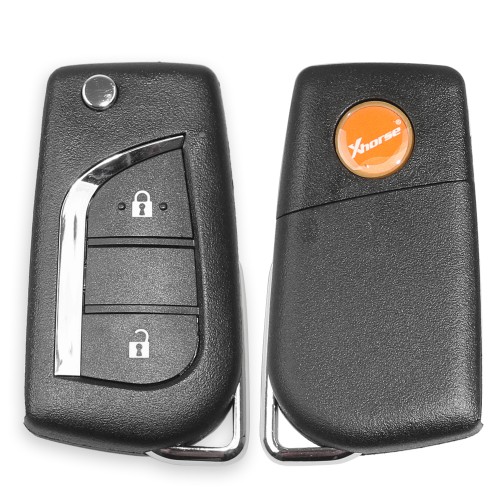 Xhorse XKTO01EN Wire Remote Key for Toyota 2 Buttons 5pcs/lot