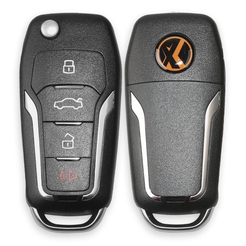 Xhorse Wireless Universal Remote Key 4 Buttons for Ford Style XNFO01EN 5pcs/lot