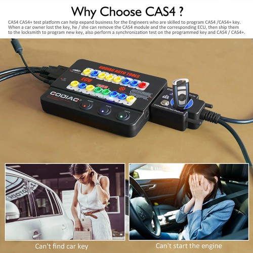 CAS4 CAS4+ Test Platform for BMW and Godiag GT100 ECU Connector work with VVDI2/VVDI BIMTool Pro / VVDI PAD