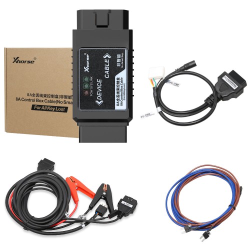 VVDI Key Tool Max Pro and Toyota 8A All Key Lost Adapter Bundle Package