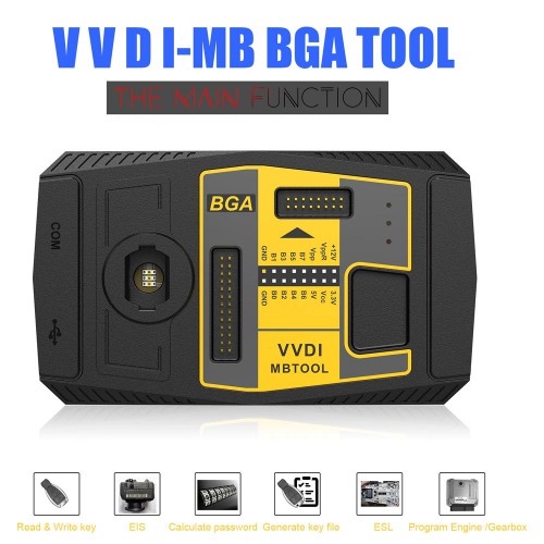 Xhorse V5.1.5 VVDI MB BGA Tool with 1 Year Unlimited Toekn and EIS/ELV Test Line Bundle Package