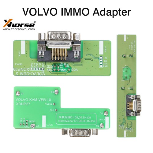 Xhorse XDNPP2 Solder-free Adapters for Volvo 3Pcs Set work with MINI PROG and KEY TOOL PLUS
