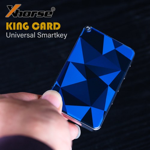 5pcs Xhorse XSKC04EN King Card Key Universal Smart Remote 4 Buttons Diamond Blue