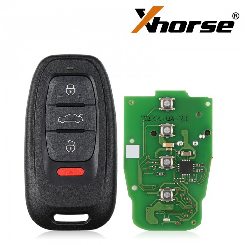 Xhorse XSADJ1GL 754J Smart Key PCB for Audi 315mhz/ 433mhz/ 868mhz with 2 Type Key Shells