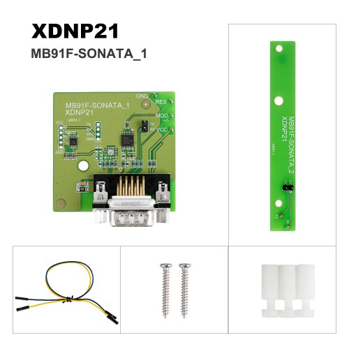 Xhorse XDNPP3 MB91F Instrument Adapters for Honda KIA Hyundai set work with MINI PROG and Key Tool Plus
