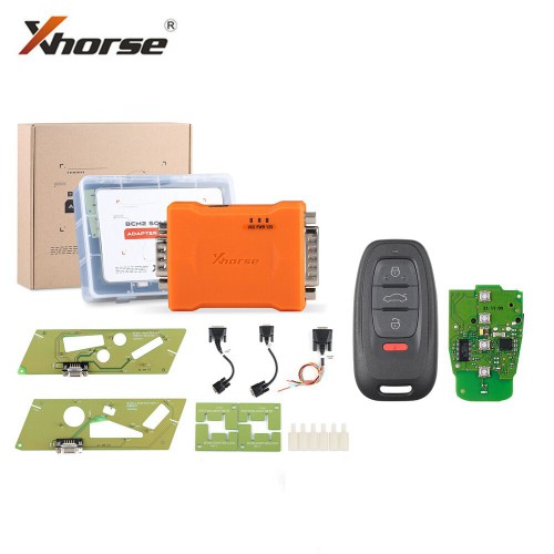 Xhorse BCM2 Solder-free Adapter with Xhorse XSADJ1GL 754J Smart Key for Audi Bundle Package