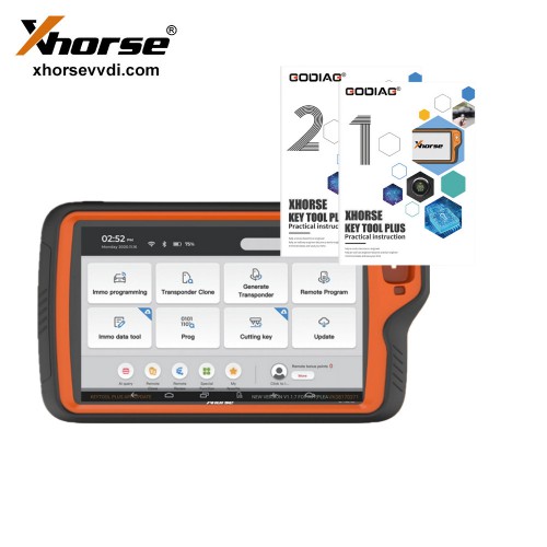 Xhorse VVDI Key Tool Plus Pad Full Configuration Advance with Practical Instruction 1&2 Books