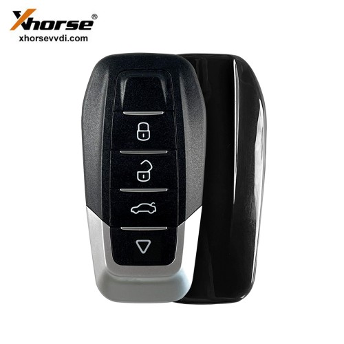 Xhorse XKFEF6EN Wire Remote FA.LL Type Folding Key 4 Buttons Bright Black 5pcs/lot