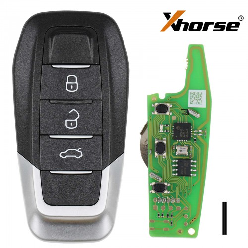 Xhorse XKFEF5EN FA.LL Folding Type Wired Remote Key 3 Buttons Bright Black 5pcs/lot