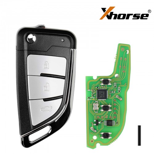 Xhorse XSKFF1EN Universal Smart Remote 3 Button Blade Shape Folding Key 5pcs/lot