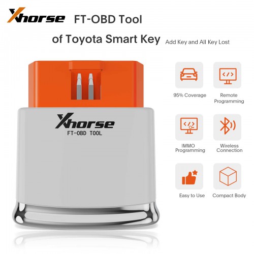 Xhorse FT-OBD Tool for Toyota Add Key & All Key Lost OBD Programming