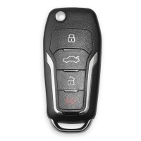 Xhorse Wireless Universal Remote Key 4 Buttons for Ford Style XNFO01EN 5pcs/lot