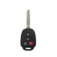 Xhorse Wire Universal Remote Key for Toyota Style Flat 4 Buttons XKTO06EN 5pcs/lot