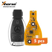 Xhorse VVDI BE Key Pro Yellow Color with Key Shell 3 Button for Mercedes Benz 5pcs/lot
