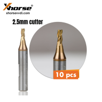 10pcs Xhorse XCMN07EN 2.5mm Milling Cutter for CONDOR XC-MINI, Plus 2, XC-007 XC-002 Dolphin Key Cutting Machine