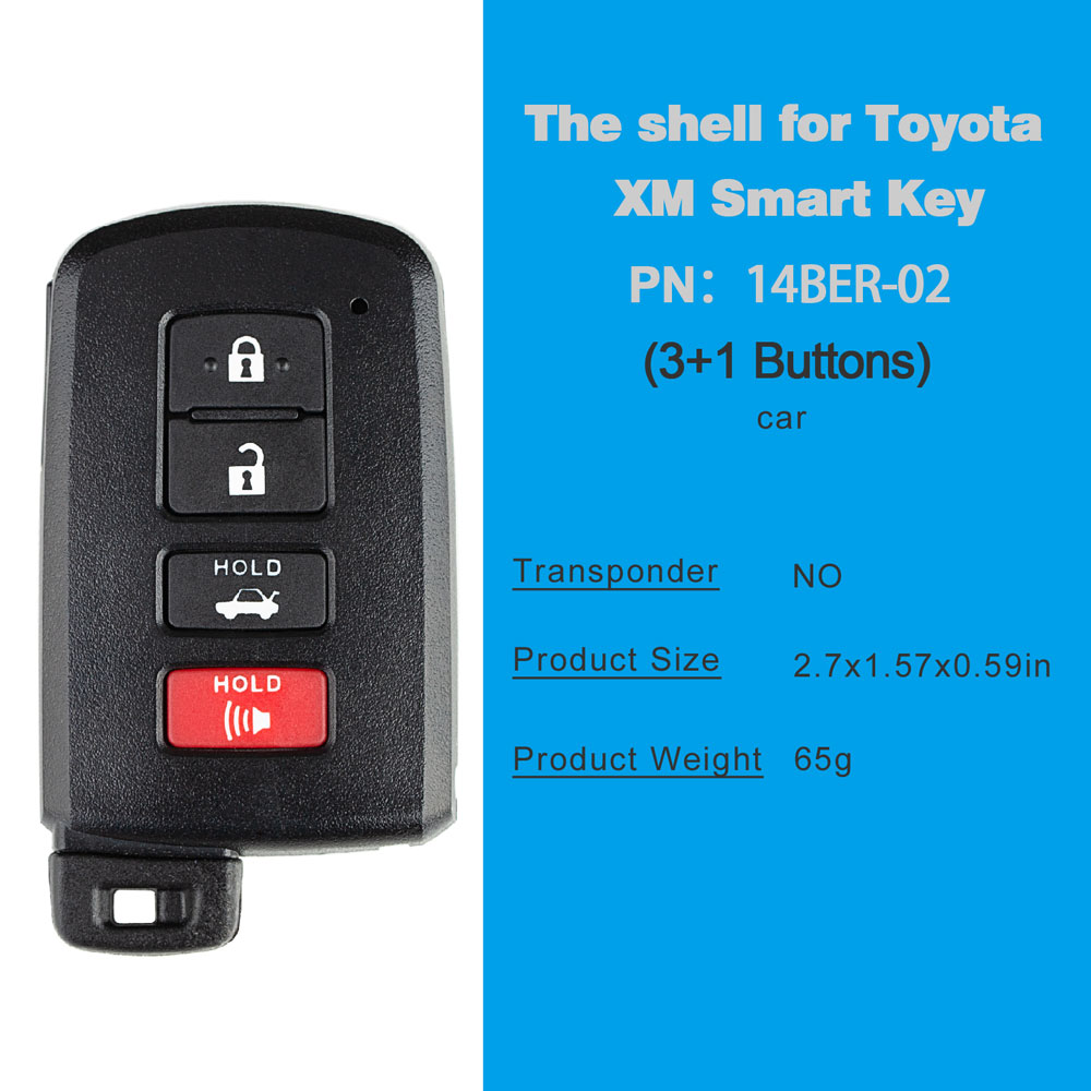 toyota key shell