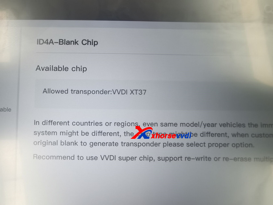 New Xhorse VVDI Super Transponder XT37A (Super Chip) Suppport MQB48
