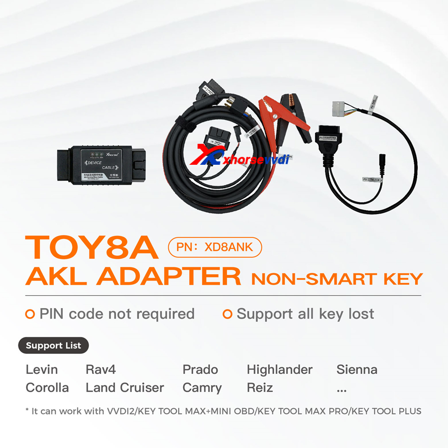 xhorse toyota 8a adapter