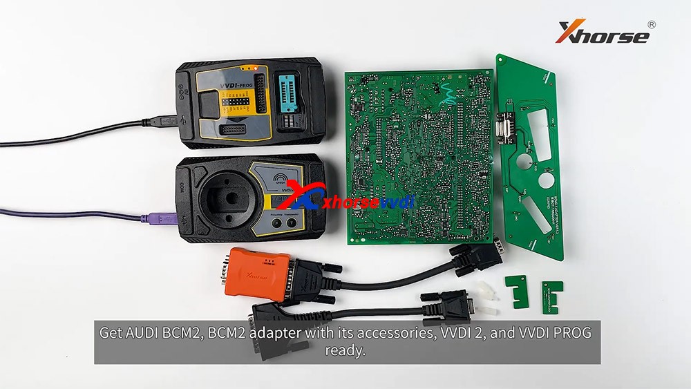 How to connect AUDI BCM2 Adapter with VVDI 2 & VVDI PROG 01