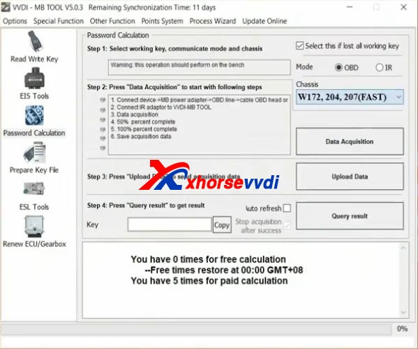 How To Reduce Mercedes Benz W204 W207 Password Calculation Time 3