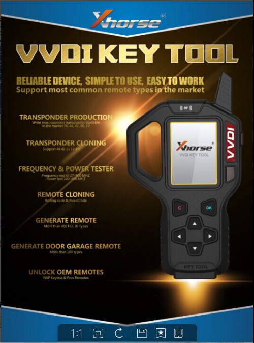 XHORSE VVDI Key Tool Remote Key Programmer (EU, English Version) Support Ship from UK/RU