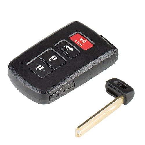 Xhorse XM Smart XSTO00EN with Key Shell for Toyota 1742 Type 3+1 Buttons Complete Key