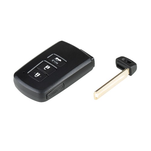Key Shell for Toyota XM Smart Key 1744 Type 3 Buttons Black 5pcs/lot