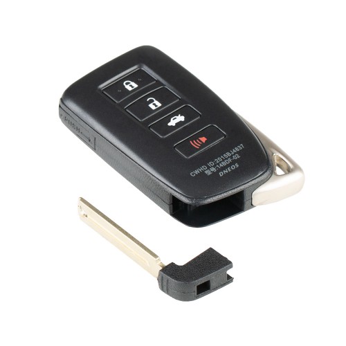 Key Shell for Lexus Glossy 1626 Type 4 Buttons Fit XM Smart Key 5pcs/lot