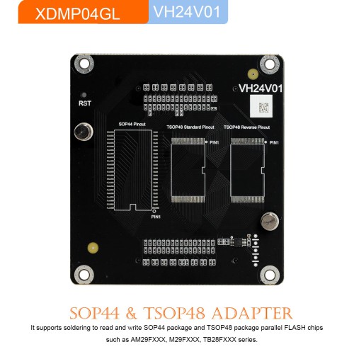 Xhorse XDMPO4GL VH24 SOP44 & TSOP48 Adapter for AM29FXXX,M29FXXX,TB28FXXX series work with Multi-Prog