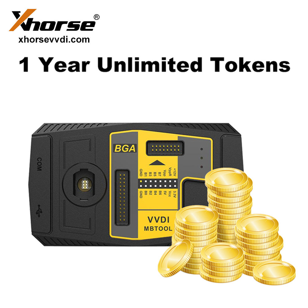 Add in hours One Year Unlimited Tokens for VVDI MB BGA Tool Online Password Calculation 