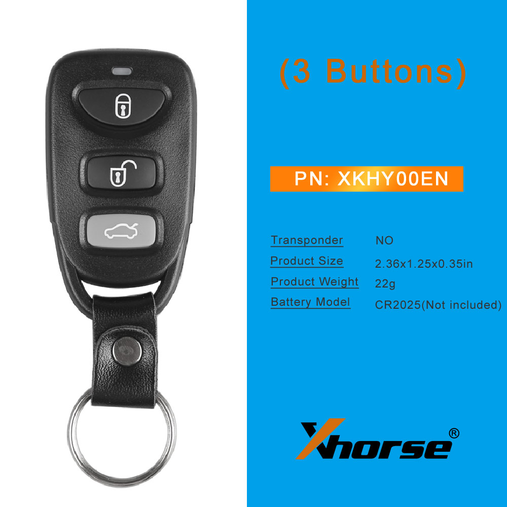 XHORSE VVDI Key Tool Hyundai Universal Remote Key 3 Buttons X007 