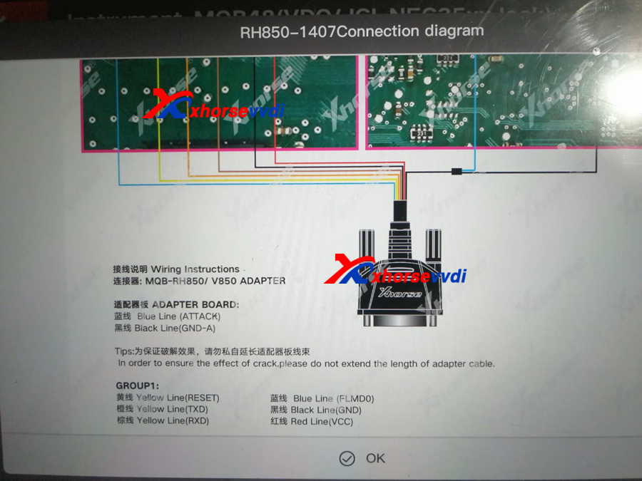 MQB-RH850/V850 Adapter